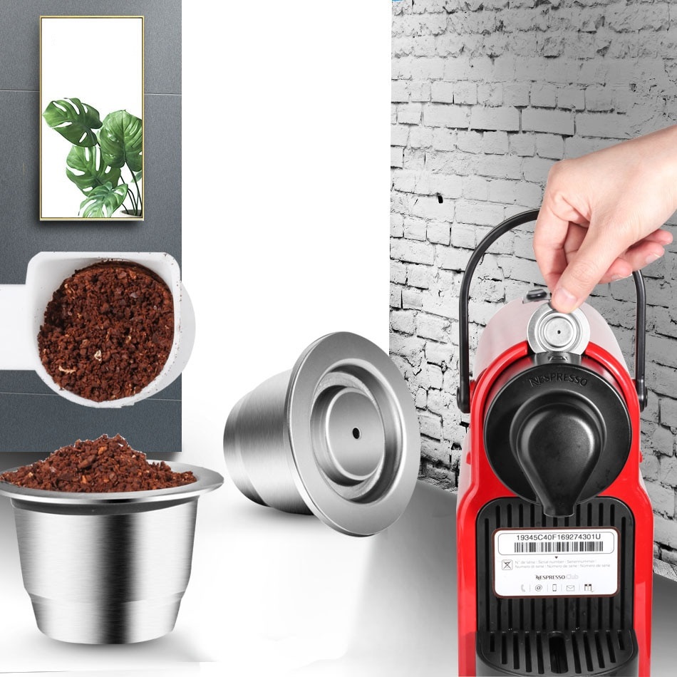 ICafilas-cápsulas de café de acero inoxidable para máquina de café